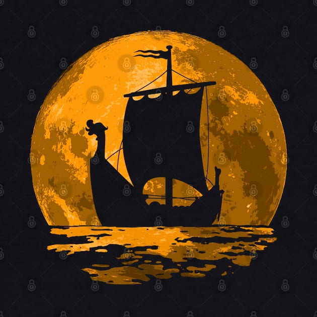 Viking Moon Ship by nickbeta